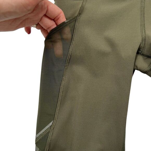 Lululemon Miles Ahead Tight 28" Inseam Mesh Inset Dark Olive Size 2 - Picture 9 of 11